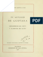 Antonio de Guevara - Menosprecio de Corte y Alabanza de Aldea