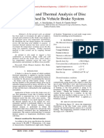 Structural and Thermal Analysis of Disc Brakes Used in Vehicle Brake System