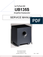 Kenwood JBL Sub 135 Service Manual