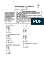 Autoevaluación de Logaritmos y Porcentajes Mat B 4º ESO