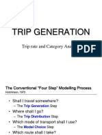 Modelling Materi 4 TRIP GENERATION CATEGORY ANALYSIS