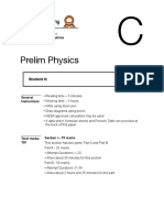 Year 11 Prelim Exams Physics