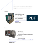 Costos de Maquinaria Requerida