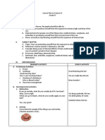 Lesson Plan Science IV