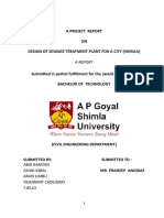 Design of Sewage Treatment Plant of An e