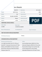 Vehicle Specs - 2007 Camry XLE