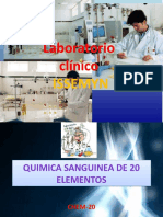 Quimica Sanguinea de 20 Elementos