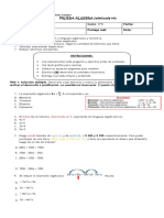 Prueba de Algebra