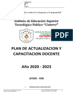 Plan de Capacitacion Docente