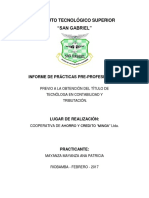 Informe Practicas de Minga Patricia 27-03-2018