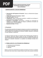 Guía de Aprendizaje No. 3 - Mantenimiento Preventivo - Correctivo