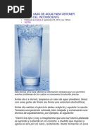 Tecnica Del Vaso de Agua para Obtener Respuestas Del Inconsciente