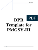 DPR Template For Pmgsy-III-2