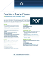 Training Foundation Travel Tourism tttg01 PDF