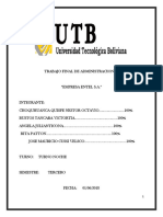 Trabajo Final de Adm III Sobre Empresa Entel 1231