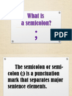 Semi Colon