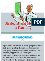 Teaching Strategies & 4a's