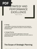 Strategy and Performance Excellence