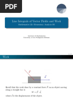 Math 23 Lecture 4.1 Line Integrals of Vector Fields, Work PDF