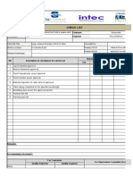 Checklist-MV & LV Cable Laying