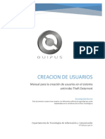 22 - Manual Creacion de Usuarios en Theft Deterrent