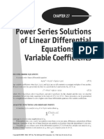 Power Series Differential Equation