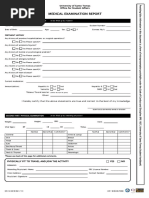 UST NSTP Medical Examination Report Form