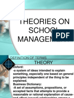 Theories On School Management