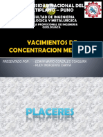 Yacimientos de Concentracion Mecanica