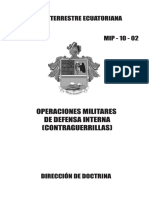 Manual de Operaciones Militares de Defensa Interna (Contraguerrillas) PDF