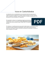 Alimentos Ricos en Carbohidratos