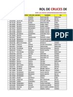 Rol de Cruces Exámenes Finales de Teoría - Sede Breña 201952 - Regular