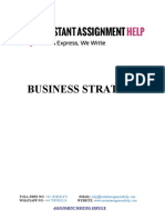 Assignment Sample Business Strategy of An Organization PDF