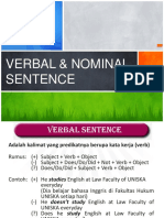 Verbal, Nominal & Tenses