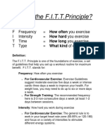 SMS What Is The FITT Principle 1 PDF