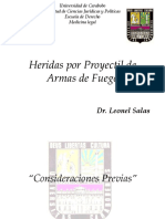 Heridas Por Armas de Fuego