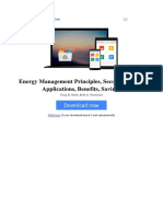 Energy Management Principles Second Edition Applications Benefits Savings by Craig B Smith Kelly e Parmenter 0128025069 PDF