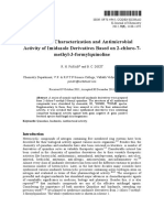 2012 Synthesis, Characterization and Antimicrobial Activity of Imidazole Derivatives Based On 2-Chloro-7-Methyl-3-Formylquinoline - 000