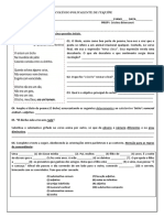 Prova III Unidade PDF