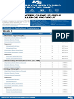 12 Week Clear Muscle Challenge