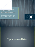 Tipos de Conlictos, Autocontrol y Equilibrio Emocional