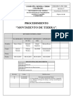 PROCEDIMIENTO MOVIMIENTO DE TIERRA (Revisión 0)