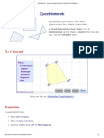 Quadrilaterals - Square, Rectangle, Rhombus, Trapezoid, Parallelogram PDF