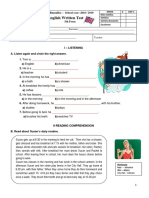 Daily Routine Test 5º (Final)