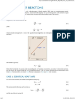 Second Order Reactions Kinetics