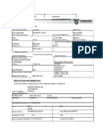 Vanguard - Job Application Form 