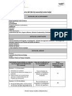 Formato Reporte Del Asesor Externo