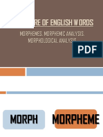 Structure of English Words 1