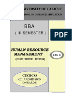 SLM-III Sem BBA Human Resource Management