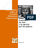  Carisma Misionero Franciscano Por Los Pobres